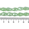 Opaque Solid Color Electroplate Glass Beads Strands EGLA-N013-J8mm-B04-4