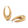 Ion Plating(IP) 304 Stainless Steel Hoop Earrings LS-EJEW-O096-49G-2