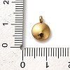 304 Stainless Steel Black Enamel Charms STAS-R009-01G-L-3