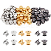 60PCS 3 Colors Alloy Brooch Base Settings PALLOY-FG0004-41-1