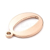 PVD Vacuum Plating  304 Stainless Steel Charms STAS-H112-O-RG-3