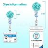 Flower Resin Retractable Badge Reel PW-WG48381-04-2