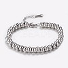 Tarnish Resistant 304 Stainless Steel Bracelets with 201 Stainless Round Beads LS-BJEW-I238-12P-1