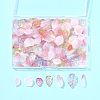120Pcs 8 Styles Glass Pendants GLAA-FS0002-38-6