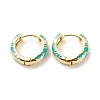 Flower Enamel Hoop Earrings LS-EJEW-G290-03G-E-1