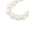 Round Acrylic Beaded Stretch Bracelets LS-OACR-XCP0001-13-3