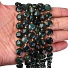 Natural Moss Agate Beads Strands G-C116-A92-01-3