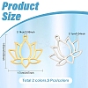 10Pcs 2 Colors 304 Stainless Steel Pendants STAS-YW0003-48-2