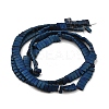 Electroplated Frosted Non-magnetic Synthetic Hematite Beads Strands G-G089-A01-14-2