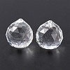 Faceted Round Glass Pendants GLAA-O008-F04-1