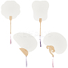 4Pcs 4 Styles Paper Fans AJEW-GF0011-45A-6