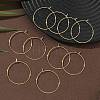 SHEGRACE Brass Hoop Earrings Findings XGR0005G-70G-4