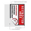 Waterproof PVC Warning Sign Stickers DIY-WH0237-009-3