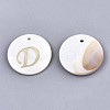Natural Freshwater Shell Pendants SHEL-N027-04D-1