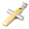 Ion Plating(IP) 304 Stainless Steel Pendants STAS-D110-35GP-2