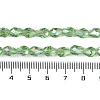 Transparent Electroplate Glass Beads Strands EGLA-N013-T10mm-B13-4