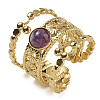 Natural Amethyst Finger Rings RJEW-U027-03G-07-1