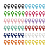 72Pcs 12 Colors Baking Paint Zinc Alloy Lobster Claw Clasps FIND-PH0023-39-7