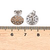 304 Stainless Steel Stud Earring Findings STAS-P434-06C-P-3
