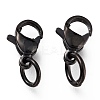 304 Stainless Steel Lobster Claw Clasps Ion Plating(IP) STAS-G240-01A-EB-2