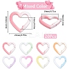 20Pcs Spray Painted Alloy Spring Gate Rings FIND-SC0013-19-2