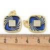 Brass Micro Pave Cubic Zirconia Pendants KK-B124-04G-03-3