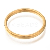 Ion Plating(IP) 304 Stainless Steel Micro Pave Clear Cubic Zirconia Finger Rings RJEW-B066-06G-3
