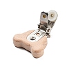 Beech Wood Pacifier Clip AJEW-M015-01B-3