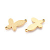304 Stainless Steel Textured Butterfly Links STAS-T073-29G-2