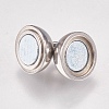 Tarnish Resistant 304 Stainless Steel Magnetic Clasps with Loops STAS-G173-05P-8mm-2