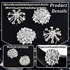 4Pcs 2 Colors Zinc Alloy Rhinestone Ornament Accessories DIY-GA0005-93-3