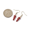 Alloy Enamel Chili Dangle Earring EJEW-JE05762-3