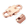 5 Colors Adjustable Alloy Chain Buckles PALLOY-TA0001-91-RS-24