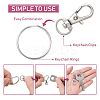 25Pcs Alloy Swivel Lobster Claw Clasps PALLOY-CJ0003-02-5