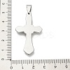 304 Stainless Steel Pendants STAS-Q343-15P-3