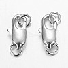 Platinum Plated Brass Lobster Claw Clasps for Jewelry Making X-KK-KK802-P-2