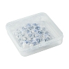 30Pcs 3 Styles Floral Printed Porcelain Beads PORC-FS0001-05-6
