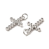 Brass Micro Pave Cubic Zirconia Pendants KK-E068-VB255-3