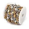 304 Stainless Steel Two Tone Oval with knot Link Chains CHS-F022-03GP-3