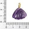 Natural Amethyst Carved Pendants G-G330-02G-01-3