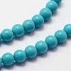 Synthetic Turquoise Beads Strands G-N0210-02-2mm-3