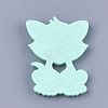 Food Grade Eco-Friendly Silicone Kitten Cabochons SIL-T052-08C-2