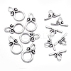 Ring Tibetan Style Alloy Toggle Clasps A1011Y-1