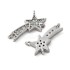 Brass Micro Pave Cubic Zirconia Pendants KK-U056-57P-2