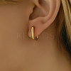 Classic Minimalist Elegant 201 Stainless Steel Hoop Earrings BI8954-2-4