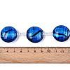 Handmade Silver Foil Glass Beads Strands FOIL-N029-07-4