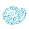 Electroplate Transparent Glass Beads Strands LS-EGLA-N056-04A-B01-2