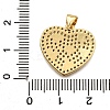 Brass Micro Pave Cubic Zirconia Pendants KK-K401-05C-G-3