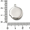 304 Stainless Steel Pave Natural Paua Shell Pendants STAS-Z125-01H-P-3