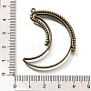 Alloy Open Back Bezel Pendants PALLOY-I223-04AB-3